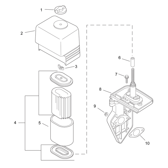 Air Intake for Kohler CS4 Engines