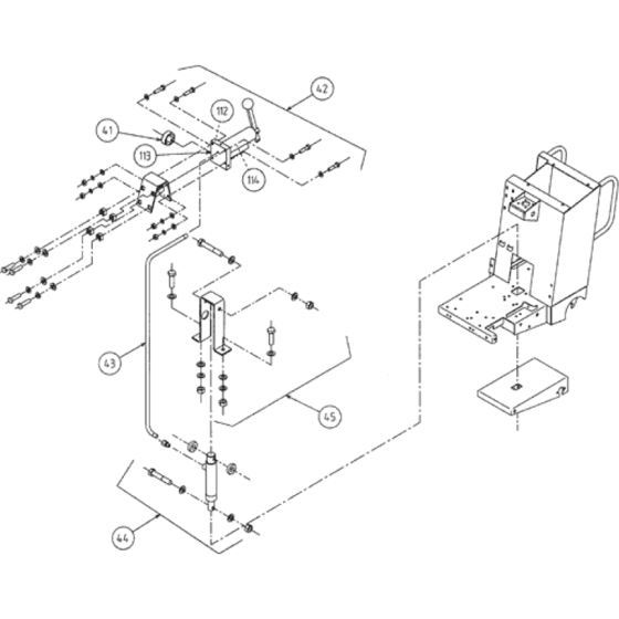 Hydraulic Machine Assembly for Norton Clipper CSB1-P21 Floor Saw