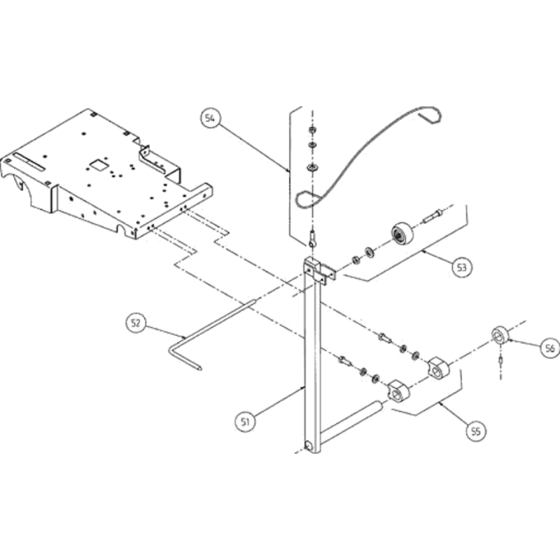 Cutting Guide Assembly for Norton Clipper CSB1-P21 Floor Saw