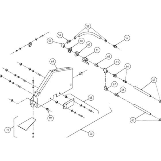 Blade Guard Assembly for Norton Clipper CSB1-P21 Floor Saw