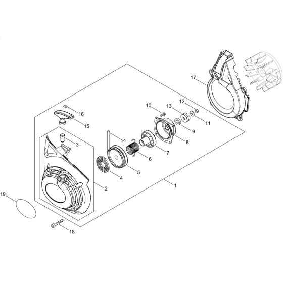 Recoil Starter for ECHO CSG-7410ES