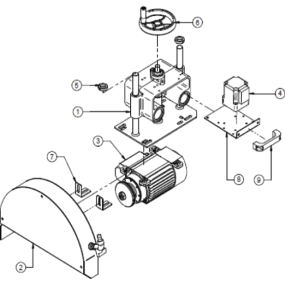 Cutting Head 2 Assembly for Norton Clipper CST100-230V Table Saw