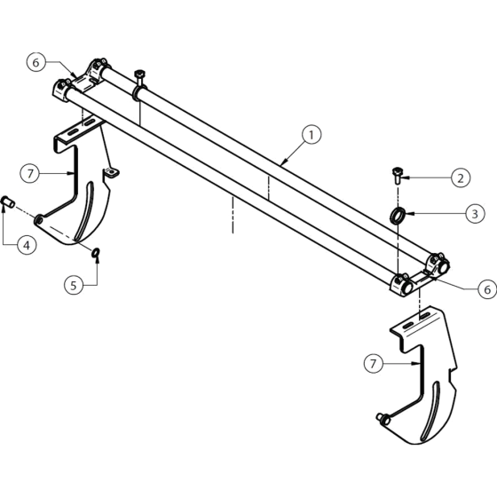 Guiding Axis Assembly for Norton Clipper CST100-400V Table Saw