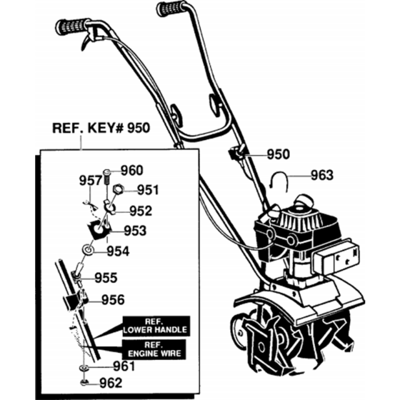 Electrical Assembly for Husqvarna CT 16 Cultivator/Tiller