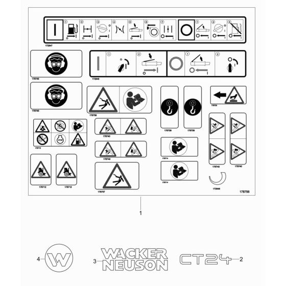 Decals for Wacker CT24-230E