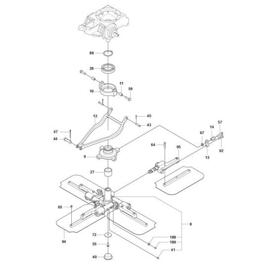Blade Assembly for CT 36 Trowel