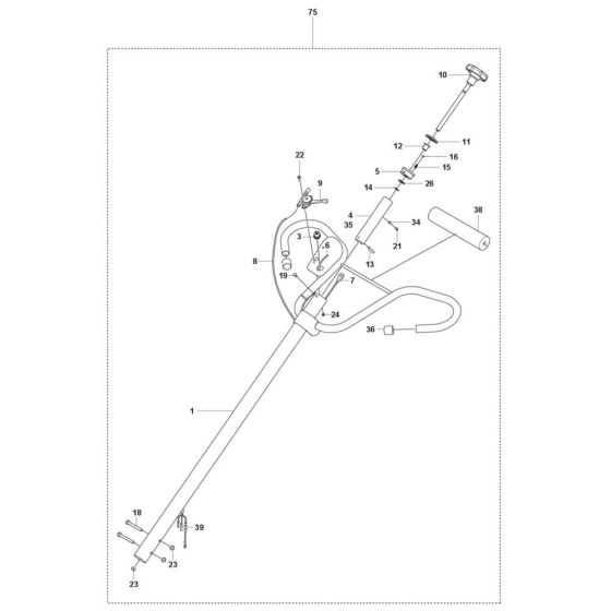 Handle Assembly for CT 36 Trowel