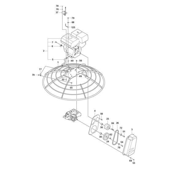 Drive Assembly for CT 36 Trowel