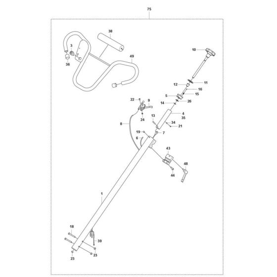 Handle Assembly for CT 36 Trowel