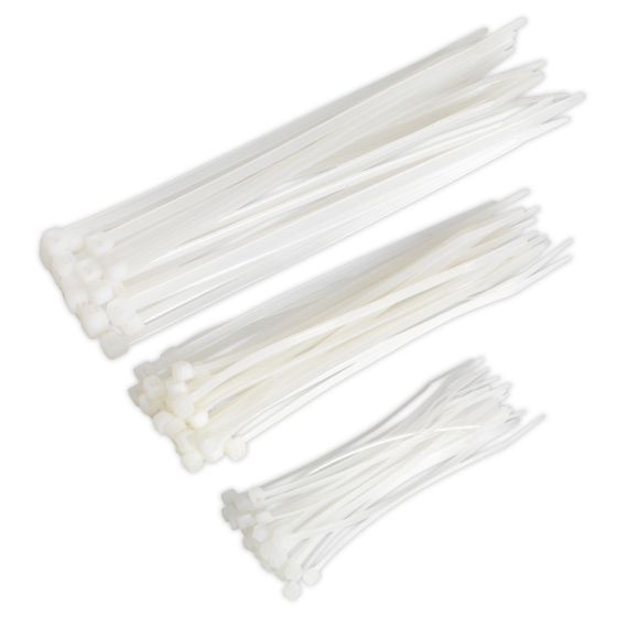 Cable Tie Assortment White Pack of 75