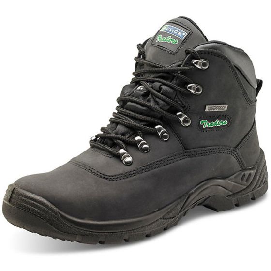 Click Traders Boot S3 Thinsulate Leather Upper Steel Toe Cap Black Size 09