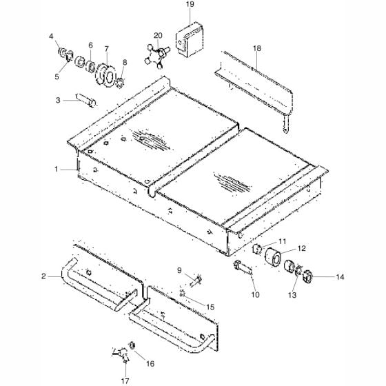 Cutting Table Assembly for Altrad Belle MS500 Bench Saw