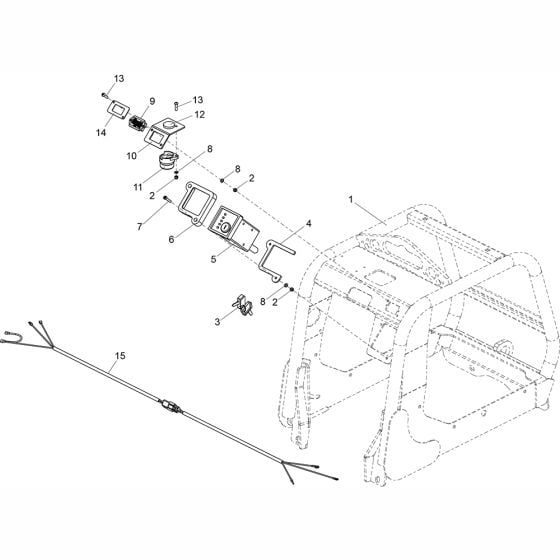 Controls (Diesel Electric Only) Assembly for Altrad Belle RPX35 Reversible Plate