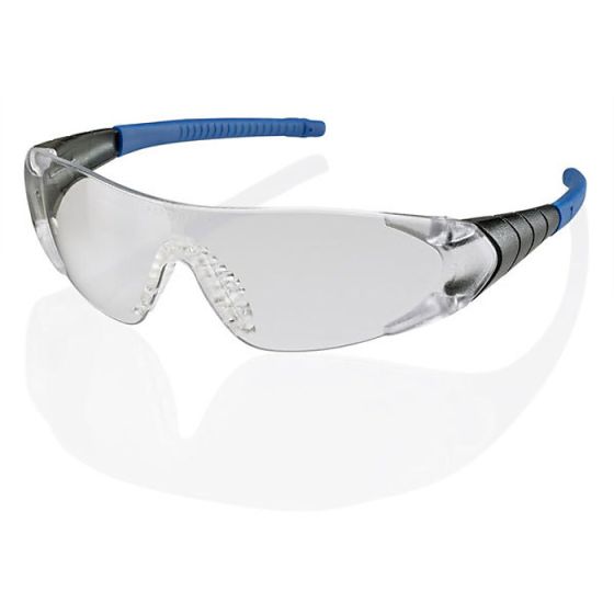 Traders Verona Spectacles Frameless Single Lens Rubber Nose Pad EN166 Clear