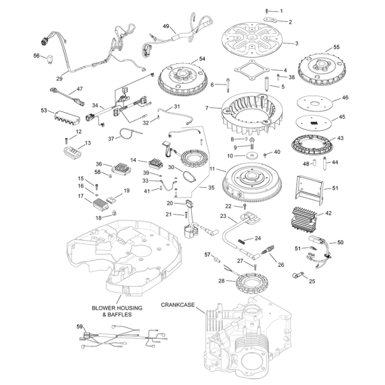 Ignition/Charging for Kohler CV1000 Engines