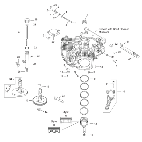 CrankCase for Kohler CV17 Engines