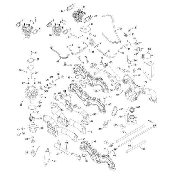 Fuel System for Kohler CV670 Engines