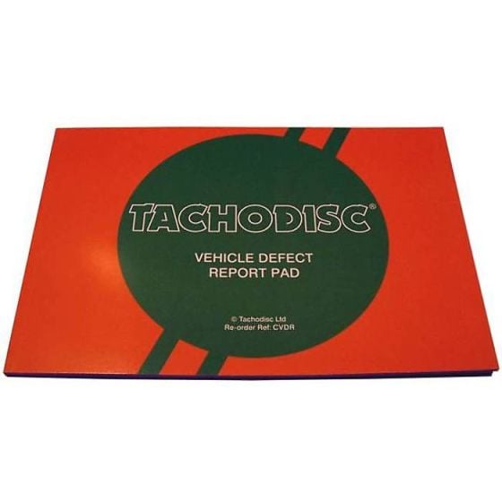 TachoDisc Vehicle Defect Report Pad