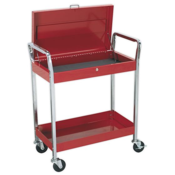 Trolley 2-Level Heavy-Duty with Lockable Top Sealey Part No. CX104