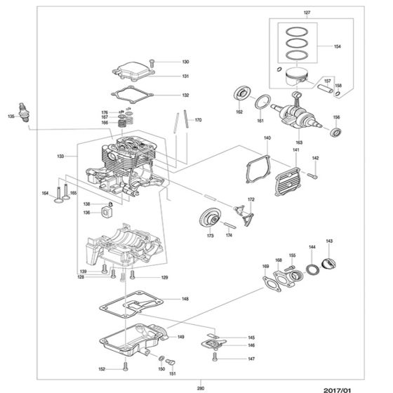 Cylinder Block for Makita EB5300TH