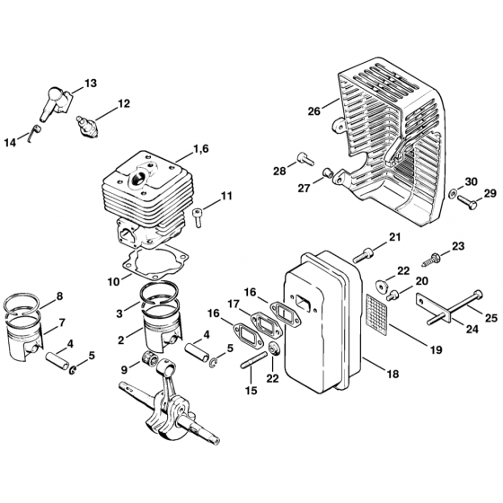 Cylinder Muffler Assembly