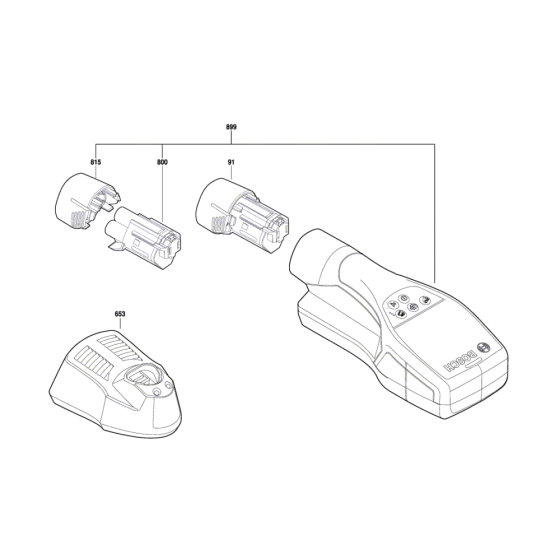 Detector Assembly for Bosch D-tect 120