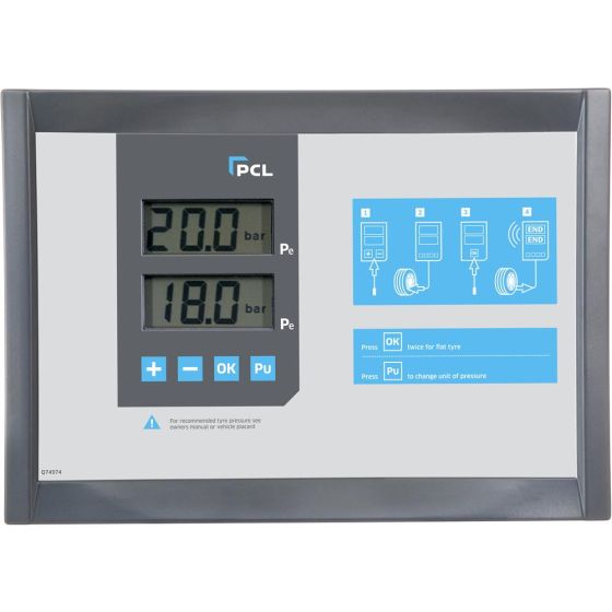 PCL D10 Wall Mounted, Dual Screen, 22 Bar, Bar/Psi - D10DT80C