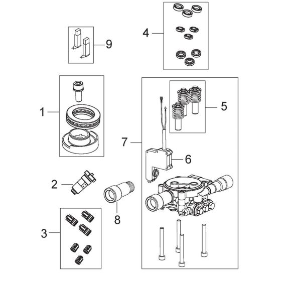 Motor Pump Assembly for Nilfisk