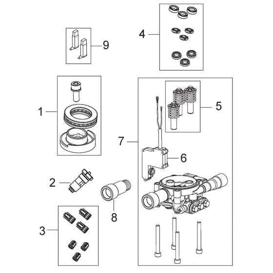 Motor Pump Assembly for Nilfisk