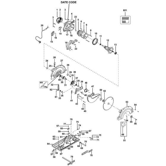 Main Assembly for DeWalt D23700