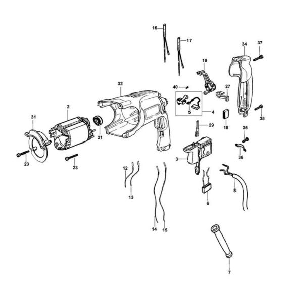 Main Assembly for DeWalt D25101K