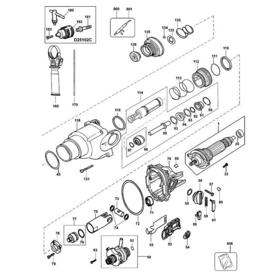 Clutch Assembly for DeWalt D25102K
