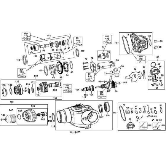 Spindle Assembly for DeWalt D25124K