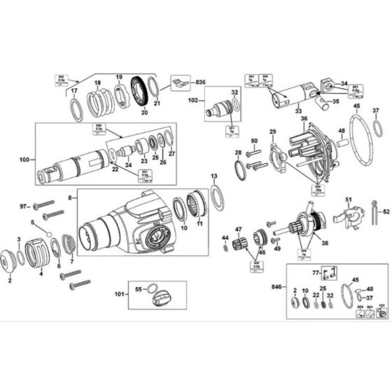 Housing Assembly for DeWalt D25133