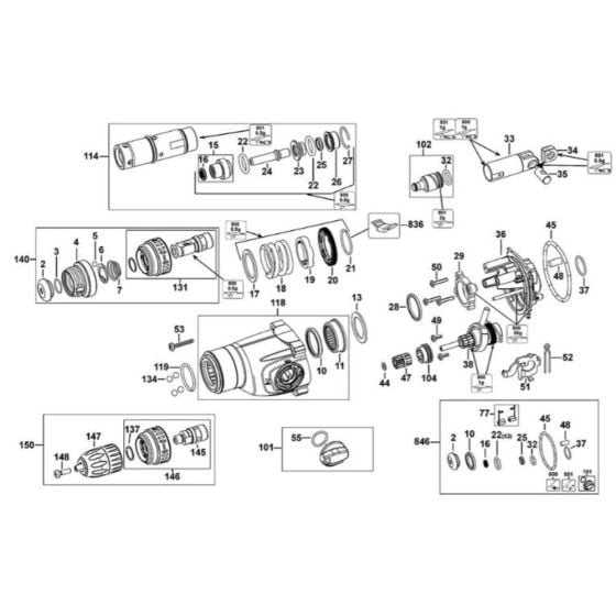 Housing Assembly for DeWalt D25134 Rotary Hammer