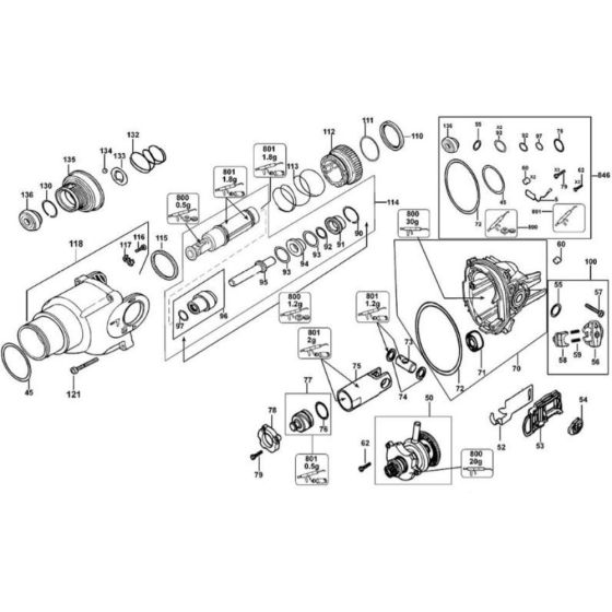 Piston Assembly for DeWalt D25223K