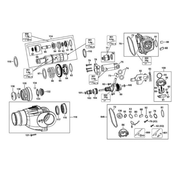 Intershaft Assembly for DeWalt