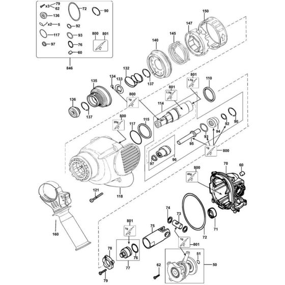 Piston Assembly for DeWalt D25330K