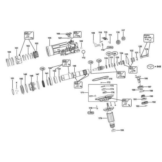 Piston Assembly for DeWalt D25430K
