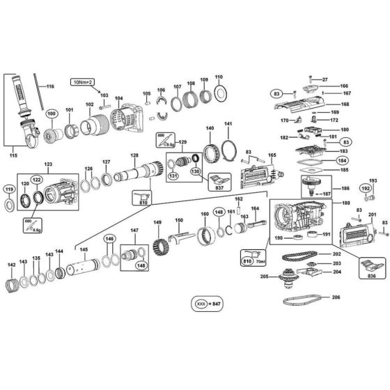 Piston Assembly for DeWalt D25601K