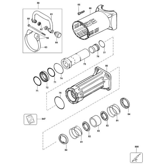 Cylinder Assembly for DeWalt D25940K