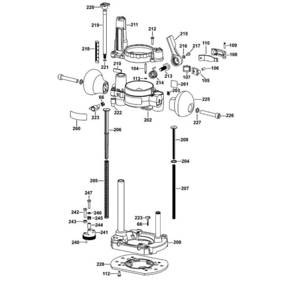 Baseplate Assembly for DeWalt Router