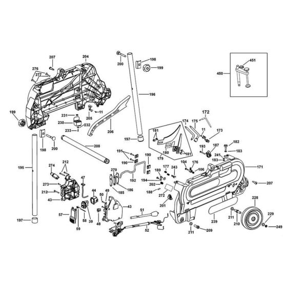 Leg Assembly for DeWalt D27107