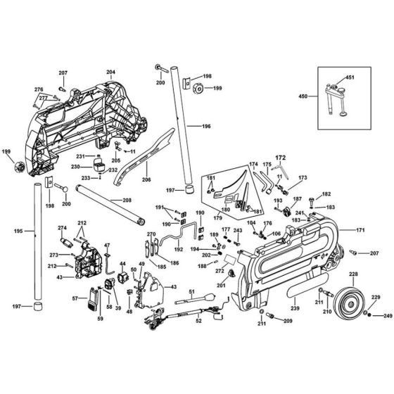 Leg Assembly for DeWalt Saw