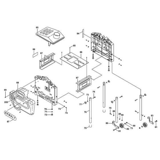Wheel Assembly for DeWalt D27300