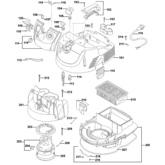 Main Assembly for DeWalt D27902