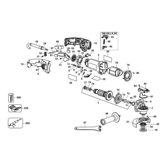 Main Assembly for DeWalt D28065