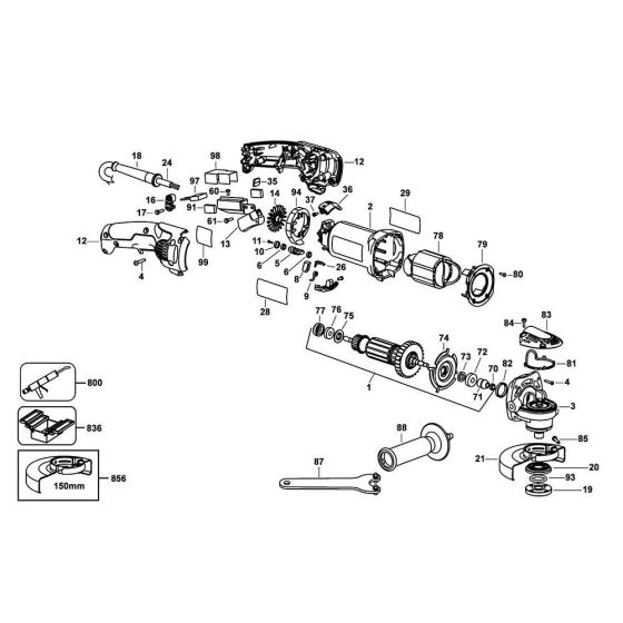 Main Assembly for DeWalt D28065