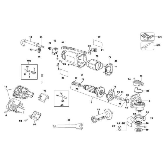 Main Assembly for DeWalt D28111X