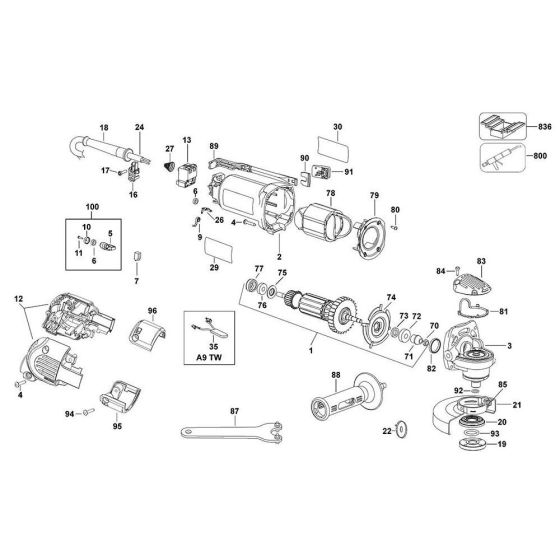 Main Assembly for DeWalt D28111X